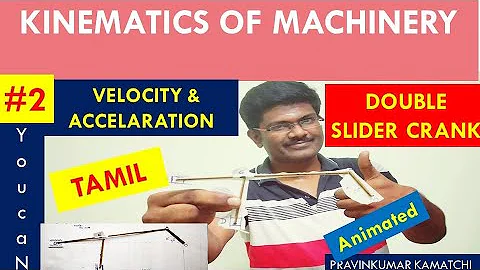 Kinematic of Machinery || Velocity and Acceleration || Double Slider Crank mechanism #YoucaN @TAMIL