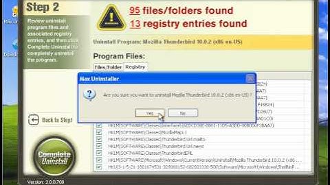 Uninstall Thunderbird - How to Uninstall Thunderbird  with Max Uninstaller