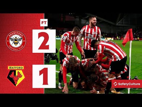 LATE, LATE GOALS SECURE WIN FOR BEES | Brentford 2 Watford 1 | Premier League