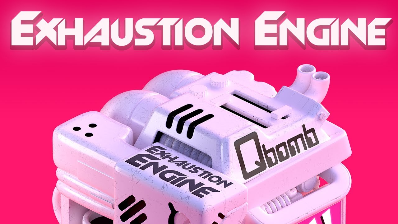 Qbomb -  Exhaustion Engine  (Lyric Video)