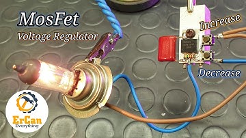 DIY MOSFet Voltage Regulator without Potentiometer just using UP and Down Push Buttons and IRF3205