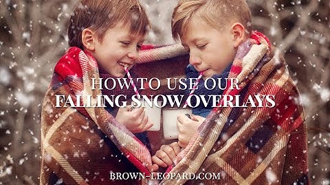 How to make winter photography with Falling Snow photo overlays for Photoshop - easy video tutorial