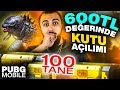 100 TANE KUTU AÇTIM!! İMSİYLE GODZİLLA ÇIKARTMA CHALLENGE!! | PUBG Mobile