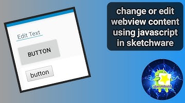 change webview content using javascript code | sketchware
