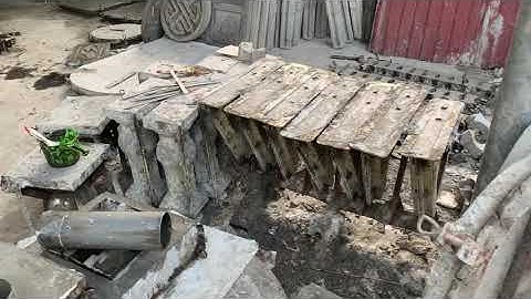 Làm giá đỡ để đổ con sơn cho rễ và tháo khuôn hộp 10 nan vát lệch