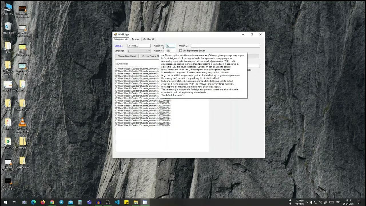 How to use MOSS plagiarism checker on Windows 10 Detailed step by