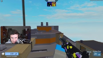 JymbowSlice 1v1ing TC_LE on ROBLOX Arsenal... (Highest Level Mobile Player)