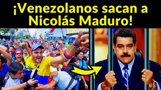 "ES INEVITABLE LA ENTREGA DE PODER": Venezolanos sacan a Maduro