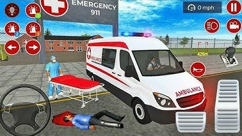Ambulance Robot City Rescue Simulator _Android Gameplay #17