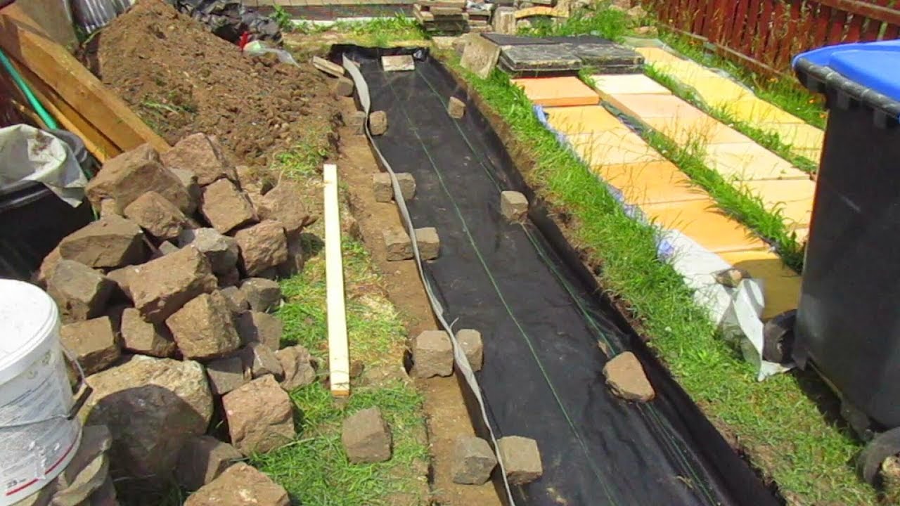 Vorbereitungen Fur Den Neuen Gartenweg Youtube