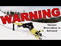 Insane snowboarding crashes compilation