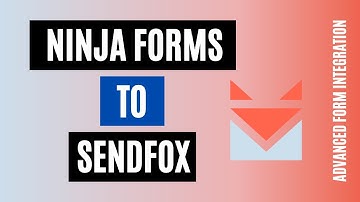 Integrate Ninja Forms to Sendfox Quickly! Best Plugin!