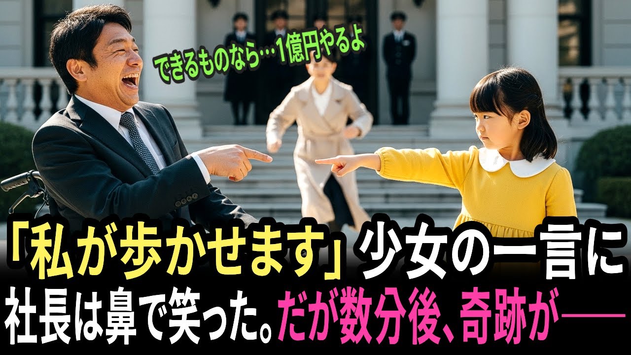 『おじさんを歩かせます』貧しい少女の一言に、百億円社長が笑った。だが数分後、信じられない出来事が…