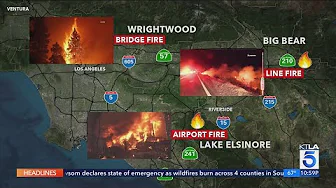 Wildfires threaten communities, force mass evacuations in Southern California - KTLA Team coverage thumbnail