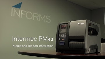 Intermec PM43 Media and Ribbon Loading