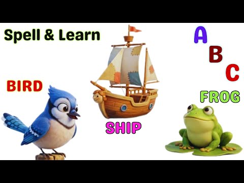Learn ABCD | Basic English | 4 Letter Words | Toddlers | Reading | Simple Words | ABC Song | Rhymes