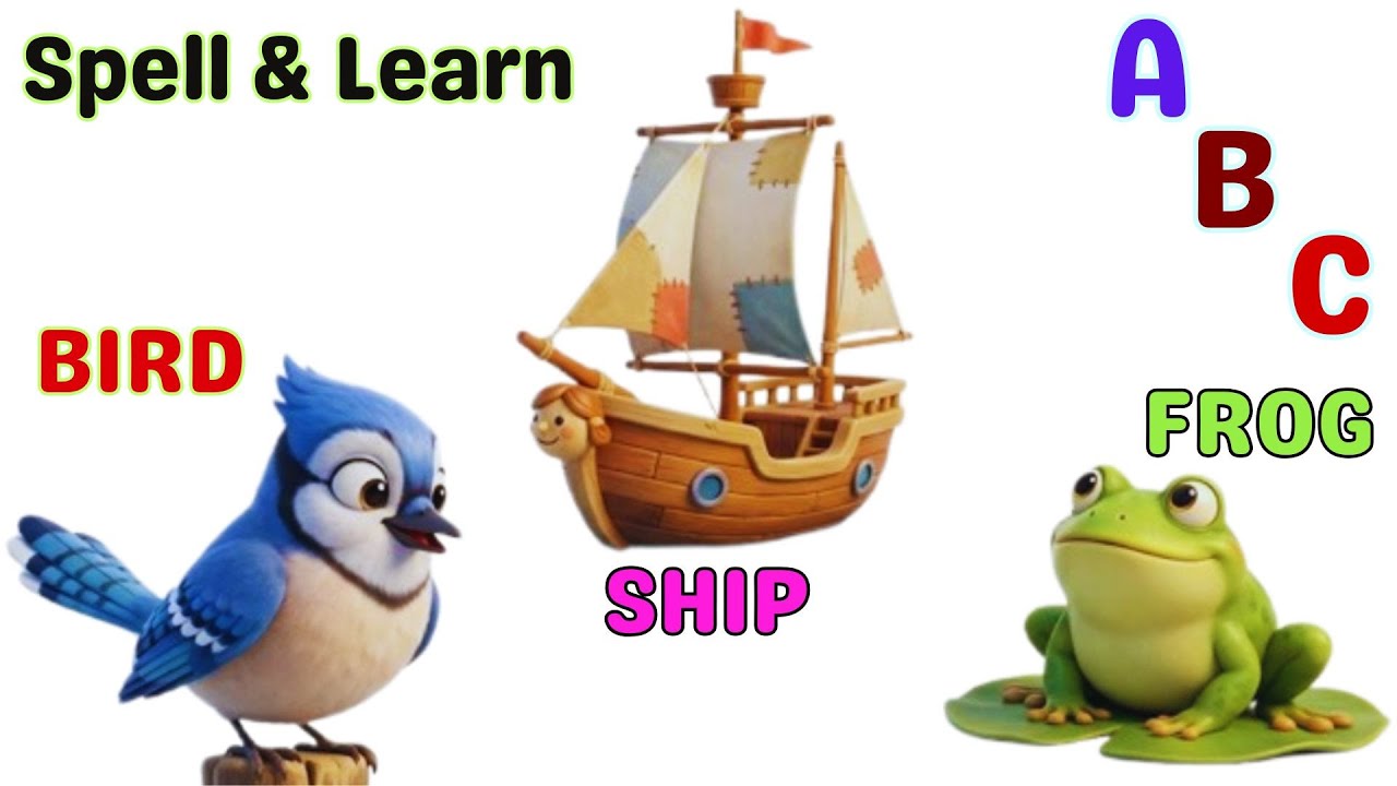 Abcd Basic Word Learn ABCD | Basic English | 4 Letter Words | Toddlers | Reading ...