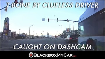 Clueless Driver Causes a T Bone Accident Caught on a Dash Cam - BlackboxMyCar