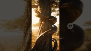 The Snake Wrapped The Tree And It Started To Move