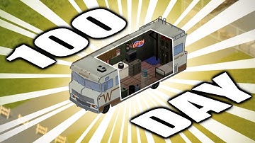 I Survived 100 Days As a RV NOMAD In Build 42