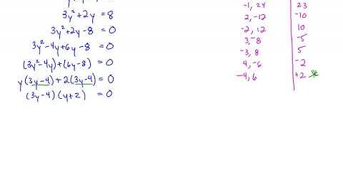 MTH 65 (m7v7) Solving by Factoring – Your Turn