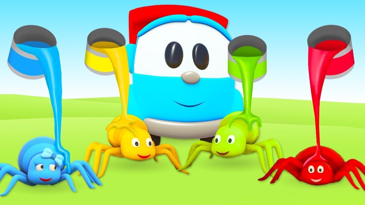 Sing with Leo the truck! A spider song Baby music for playtime & baby