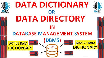 DATA DICTIONARY OR DATA DIRECTORY IN DATABASE | TYPES OF DATA DICTIONARIES IN DATABASE