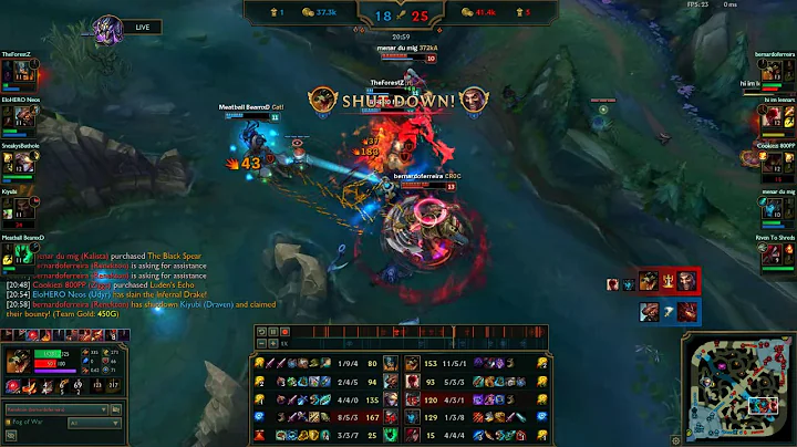 Renekton Quadra-kill full lethality build