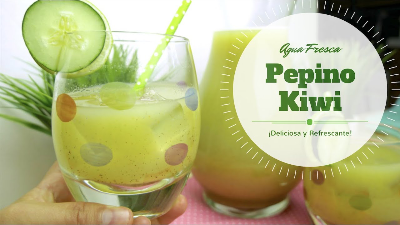 Agua Fresca de Pepino y Kiwi - Receta - Mi Cocina Rápida | Mi Cocina Rápida - Karen