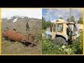 Abandoned Farm Tractors Exploring. Abandoned Rusty Submarines Wreck. Abandoned Heavy Vehicles