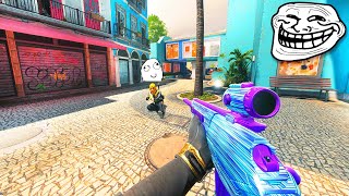 Acting like a BOT then POPPING OFF with a SNIPER (HILARIOUS)