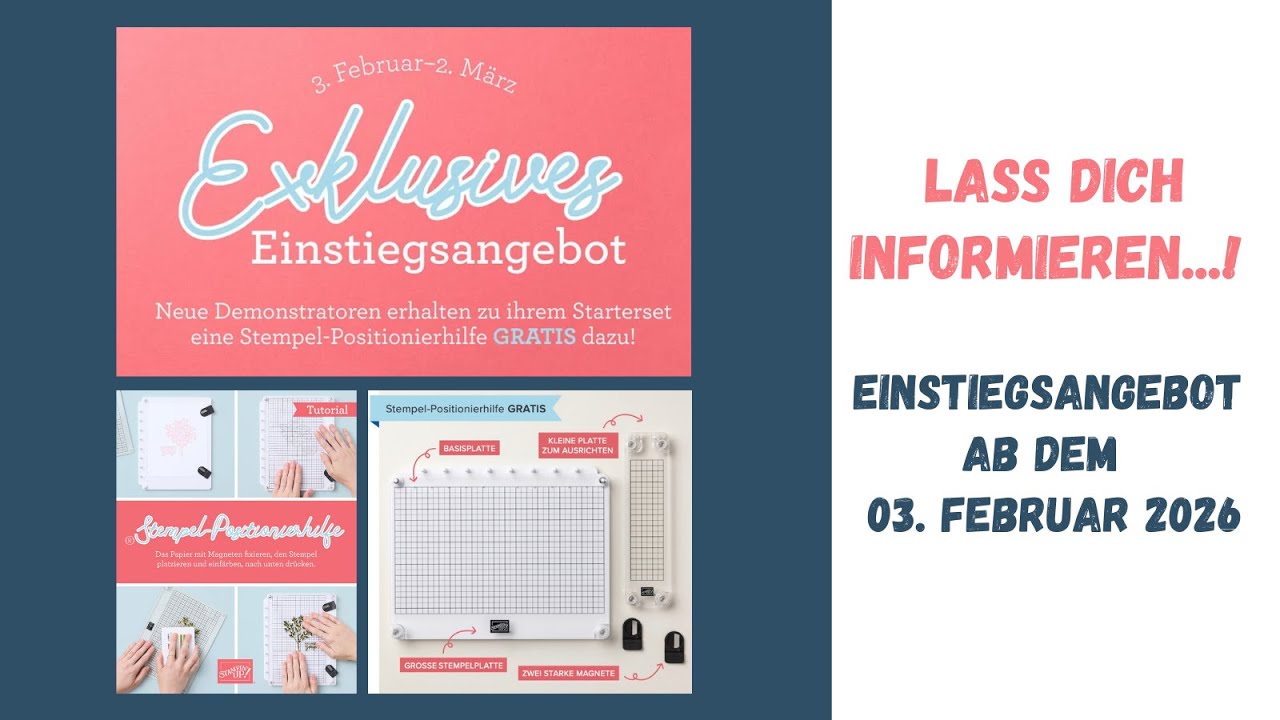 Infothek: Einstiegsaktion + Stampin' Positioner von Stampin' Up!