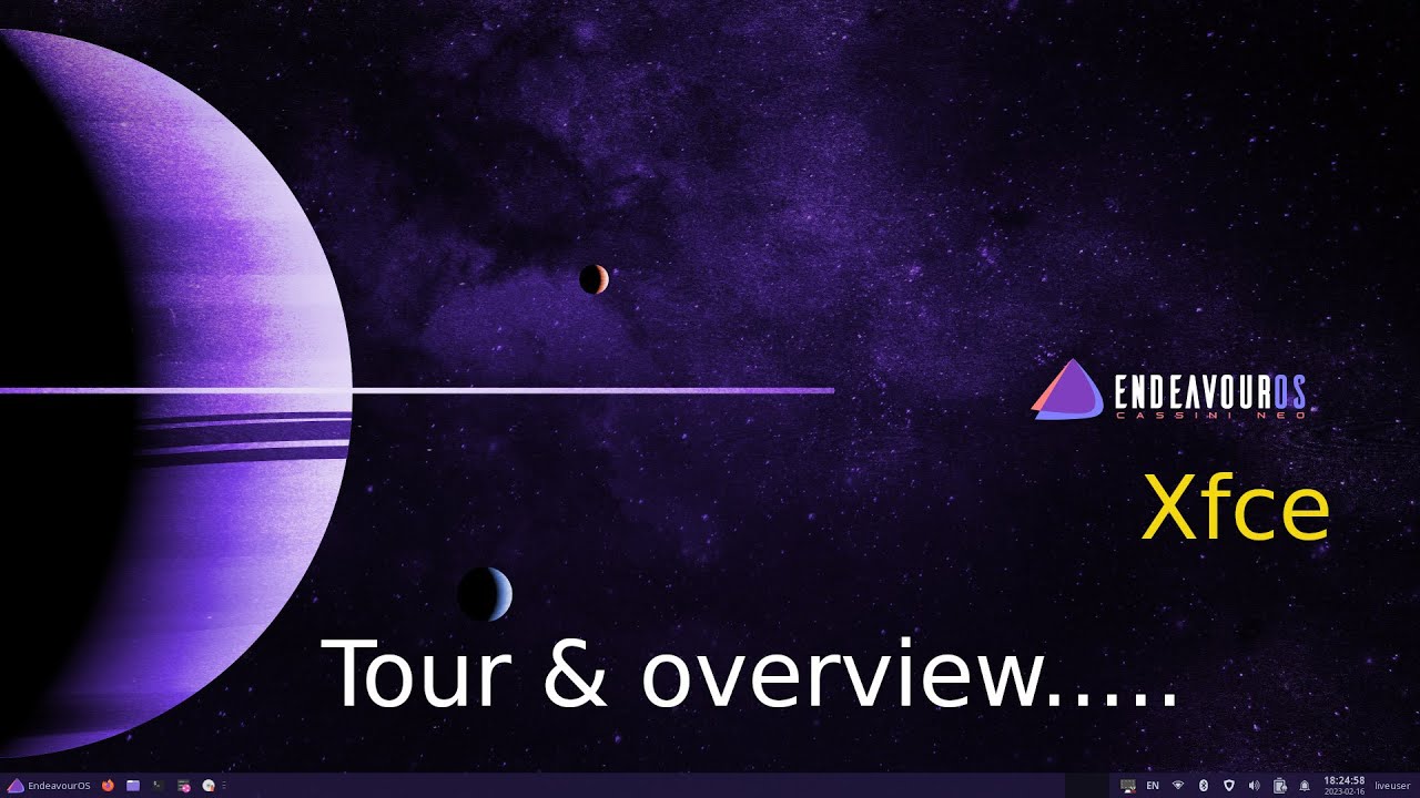 EndeavourOS Xfce tips for seniors an Overview and Tour. YouTube