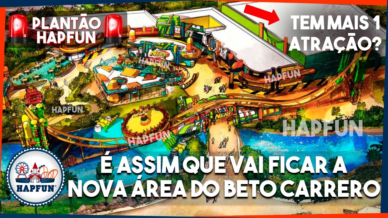 VAZOU o projeto COMPLETO da nova área temática do Beto Carrero