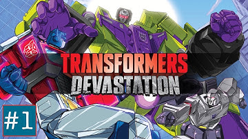 Transformers Devastation Part 1- Walkthrough -Devastator Boss and Megatron Boss