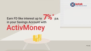 How does Kotak ActivMoney work?