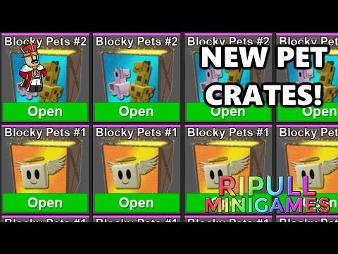 Pet Crate Unboxing Ripull Minigames Youtube - who s going to win in roblox ripull minigames youtube