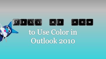Using Color in Outlook 2010