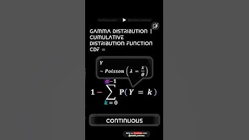 Gamma Distribution  Cumulative Distribution Function Cdf =     #     Maths  !  Statistics #Exam P