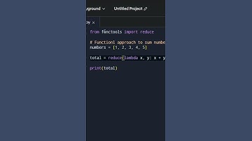 Functional programming in Python: using reduce