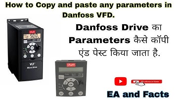 Danfoss VFD drive parameter Copy and Paste. #youtube #vfd #automation