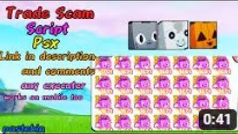 PET SIM X NEW UPDATED TRADE CRASH/SCAM SCRIPT PASTEBIN IN DESC! EASY SCAM METHOD FOR FREE HUGES!