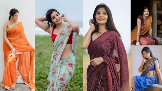 Must Try Candid Poses In Saree Attractive Saree Poses Ideas For Girls