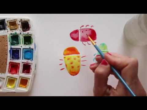 Draw Tip Tuesday: Watercolour Bugs