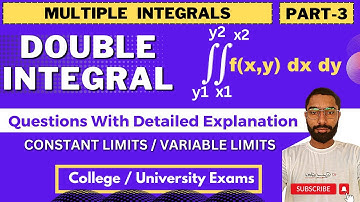 Double Integrals Questions With Explanation | Multiple Integrals | Engineering Maths