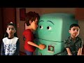 Runaway a Short Animation for kids - Kids Reaction on Cartoon Film
