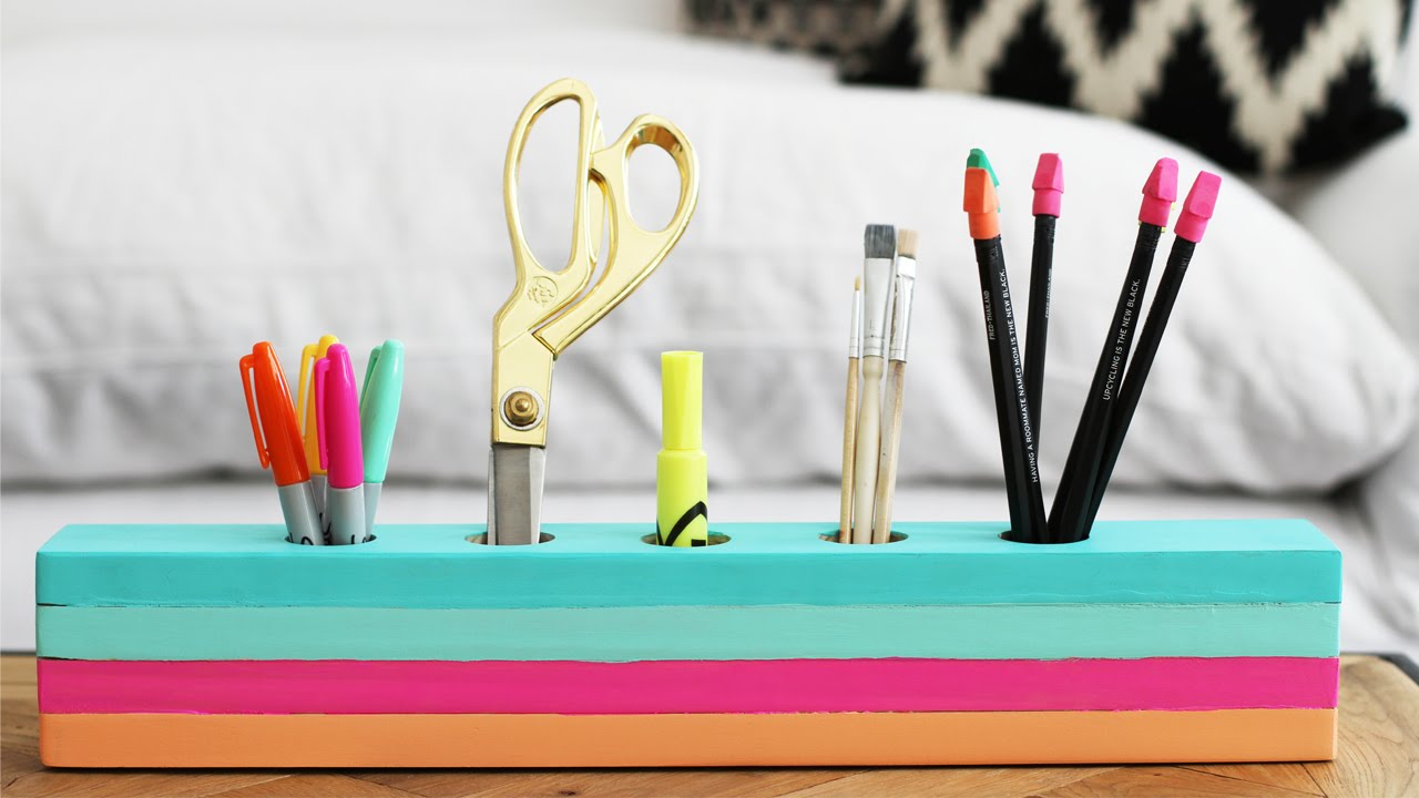 How To Make A Wood Desk Caddy Handmade
