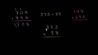 Adding three digit numbers with regrouping | Addition and subtraction | Arithmetic | Khan Academy