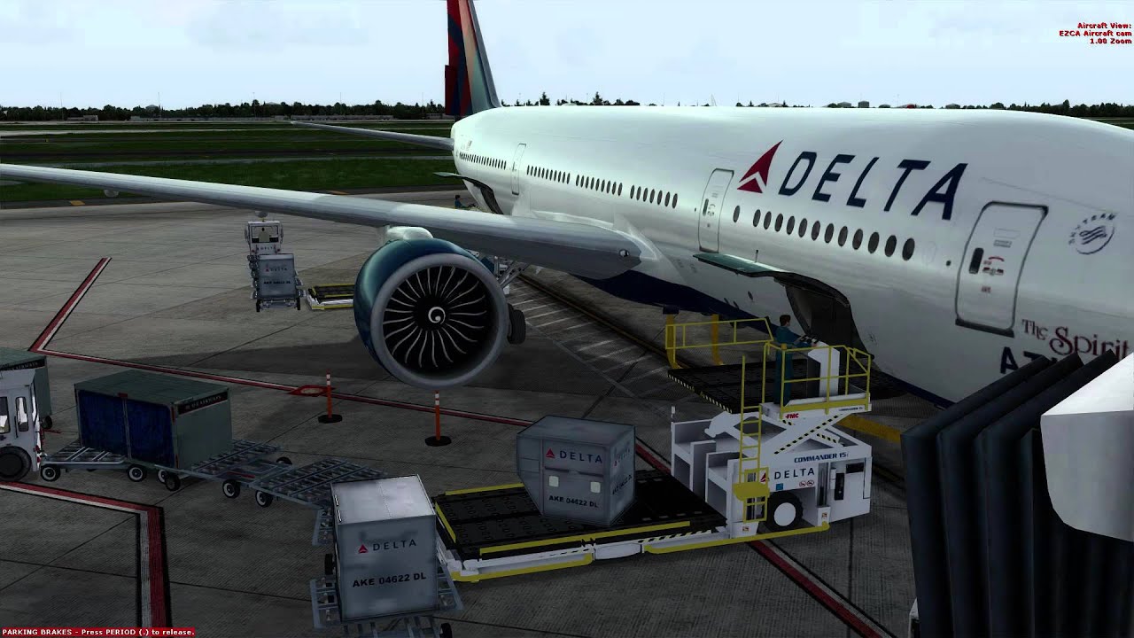 Prepar3d Boeing 777-200LR Flight Orlando Intl. to London Heathrow. (Flight sim)