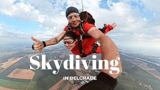 Uçaktan atladım! Belgrad'da Skydiving